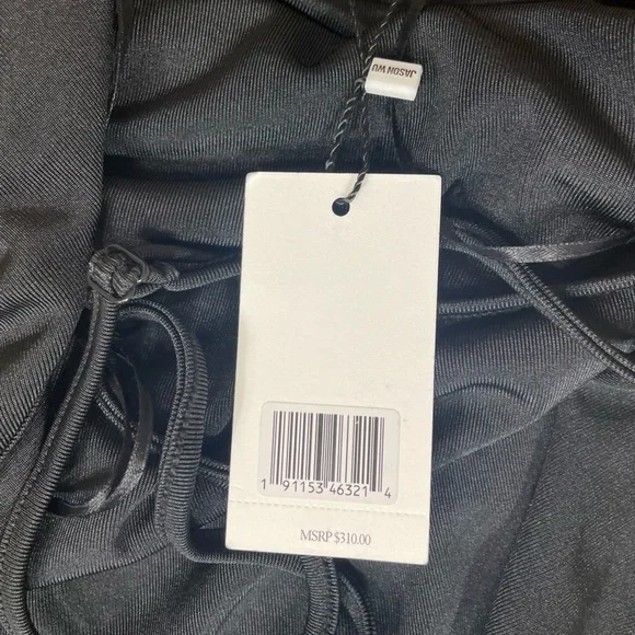 NWT Jason Wu Cowl Neck Ruched Waist Open Back Maxi Dress (D-1) - Picture 10 of 12